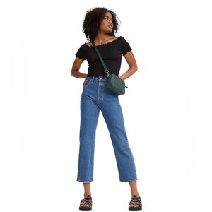 Levi’s Ribcage Button Fly Straight Ankle Jeans Women’s Size 30 NEW w Tags
